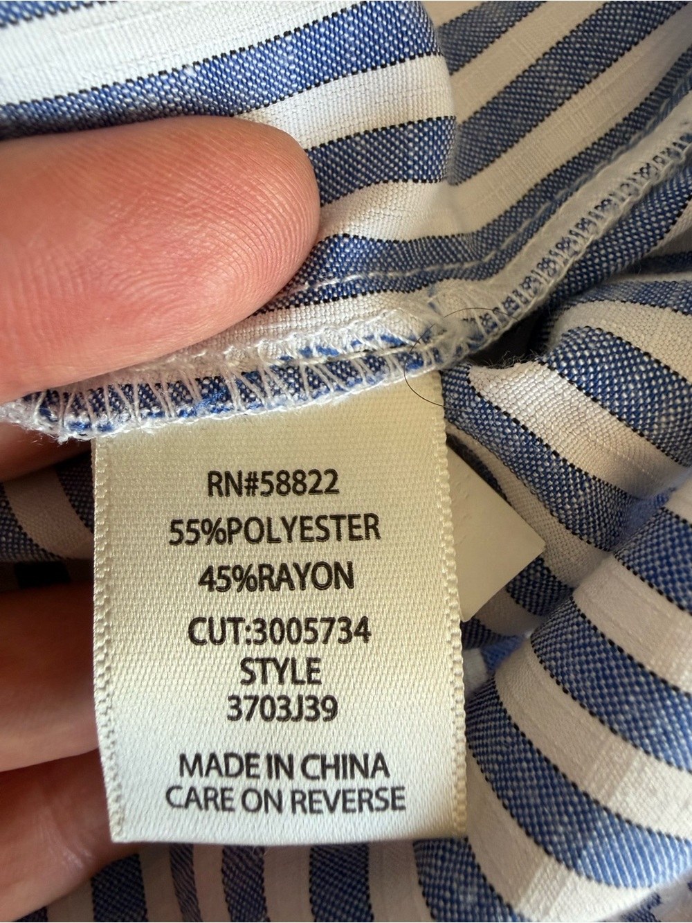 LIKE NEW Max Studio Striped Short Sleeve Blouse, size 2, Minimalist Workwear - Picture 7 of 10